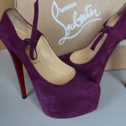 CHRISTIAN LOUBOUTIN chaussures DIPLONANA 120 VEAU VELOURS T38
