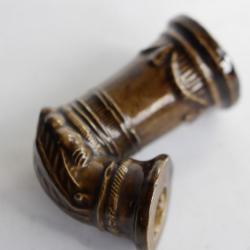 Fourneau de pipe ceramique émaillée Napoleon III