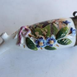 Fourneau pipe porcelaine Costumes traditionnels lederhose Bavière