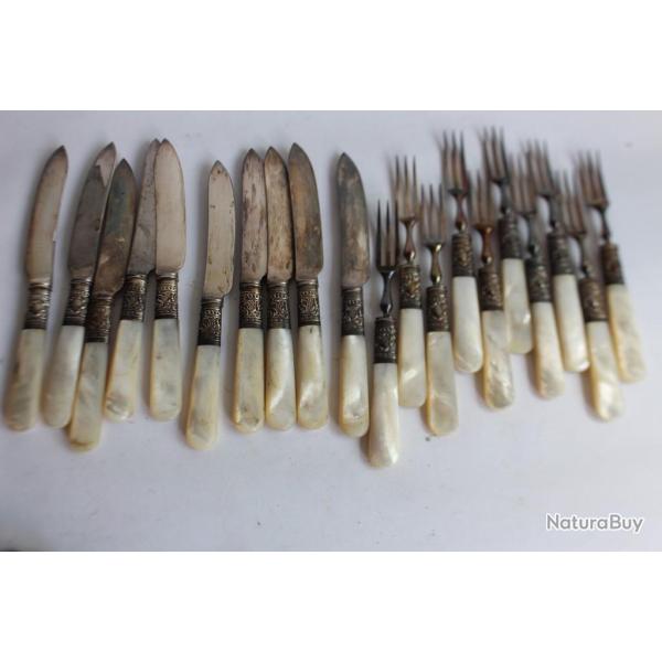 Levesley Brothers Sheffield 20 couverts � p�tisserie nacre