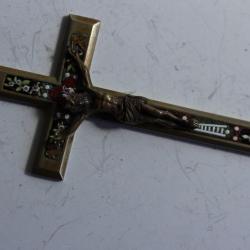 Ancienne croix micro mosaïque Italie religion