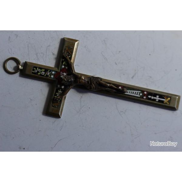 Ancienne croix micro mosa�que Italie religion