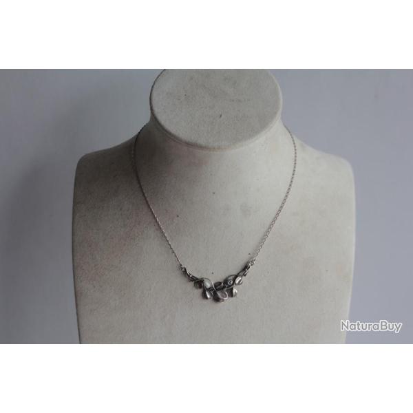 Ancien collier argent et perle Art Nouveau