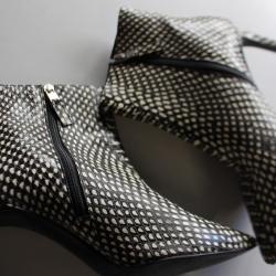 L.K.BENNETT Londres Bottines à talons lézard T 37