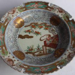 Grande coupe en porcelaine Chinoise