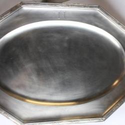 Christofle grand plateau style Empire métal argenté Napoléon