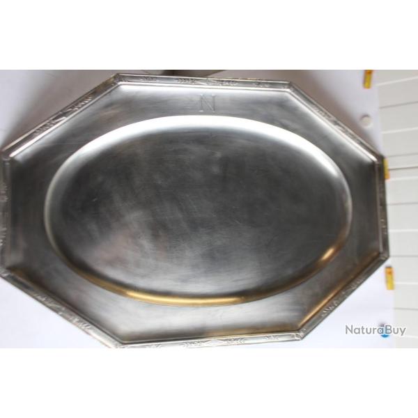 Christofle grand plateau style Empire m�tal argent� Napol�on