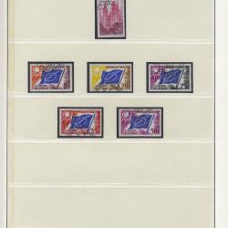 Timbres de service Français  oblitérés  1958-1976