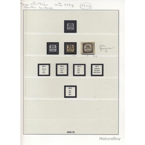 Timbres taxes Fran�ais oblit�r�s