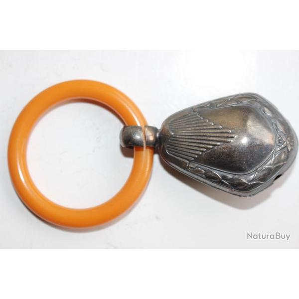 Hochet argent Allemagne enfant argenterie