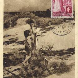 Carte-maximum France n° 401  - Aide aux Français rapatriés d'Espagne