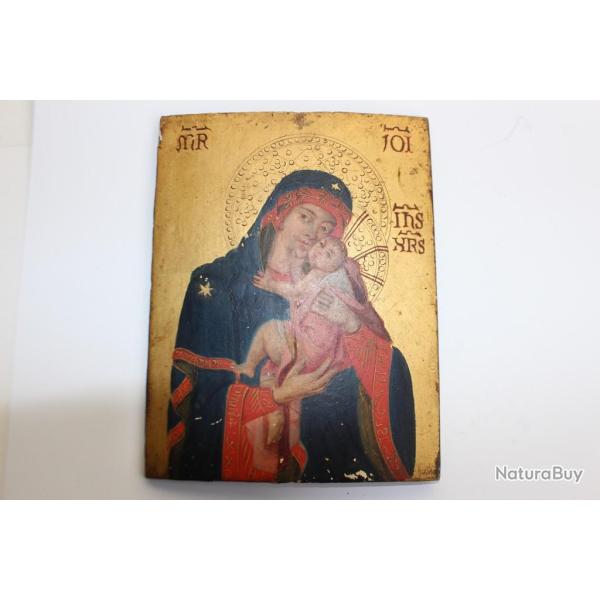 Ancienne ic�ne Vierge � l'enfant
