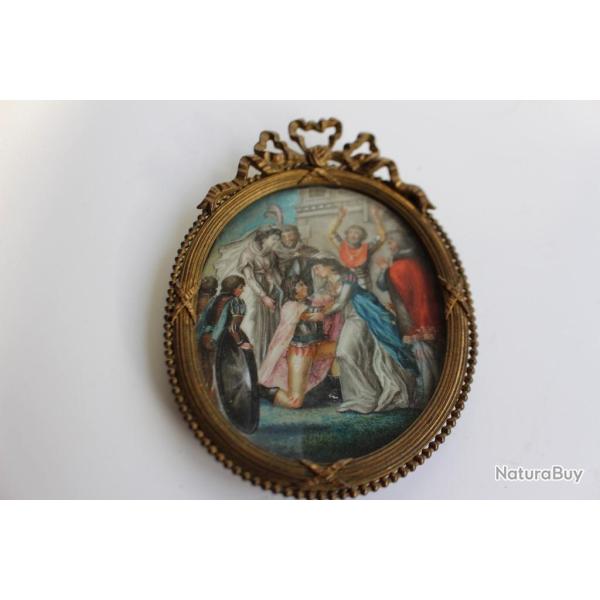 Peinture miniature XVIIIe sicle histoire de France