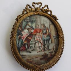 Peinture miniature XVIIIe siècle histoire de France