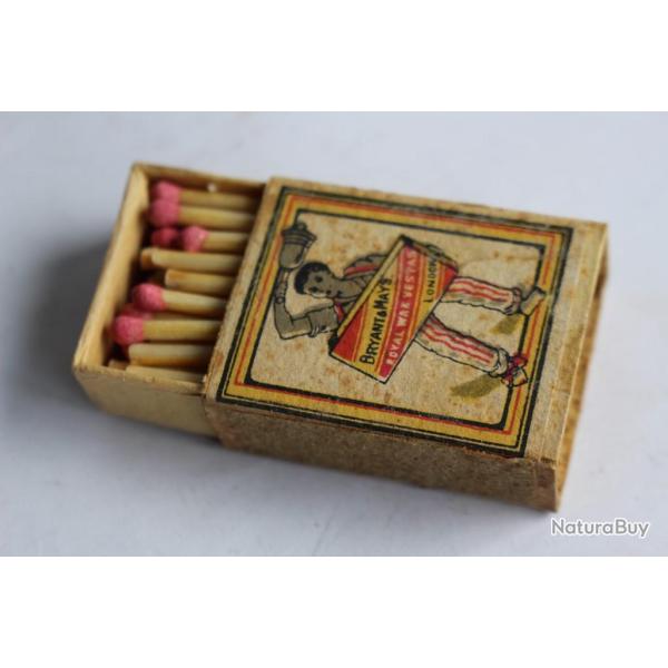 Boite d'allumettes ancienne Bryant & May