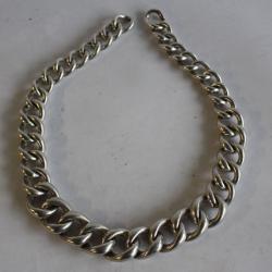 Bijoux collier vintage métal argenté