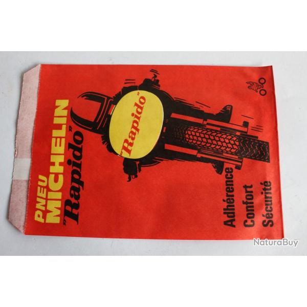 Petit sac papier publicitaire pneu MICHELIN moto velo