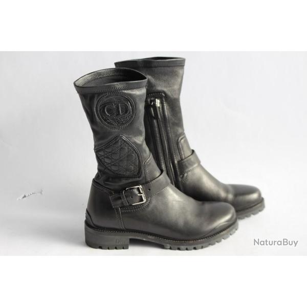Christian DIOR bottines femme noir Stretch Low Boot T35,5