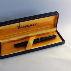 Stylo plume WATERMAN Hémisphère noir mat attributs dorés