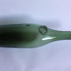 Bouteille ancienne verre soufflé CUSIN