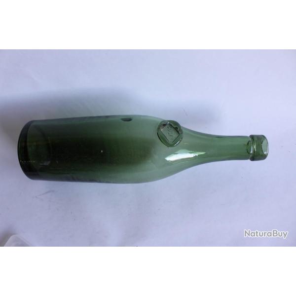 Bouteille ancienne verre souffl� CUSIN