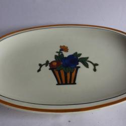 Plat ovale céramique Art deco JEAN LUCE