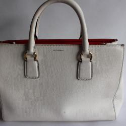 DOLCE & GABBANA sac à main cuir blanc