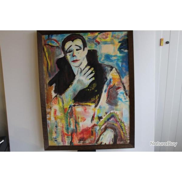 FISHER tableau peinture sur toile   Arlequin