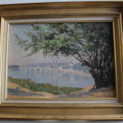 Tableau Ren&eacute; PRINTEMPS Vue de Blois