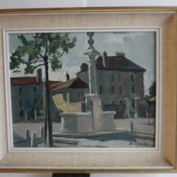 Tableau Benjamin VAUTIER (1895-1974) Carouge Gen&egrave;ve