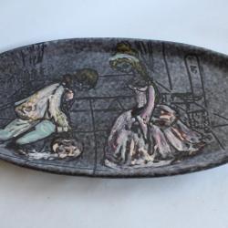 Plat c&eacute;ramique MABYJO'S Musarra VALLAURIS