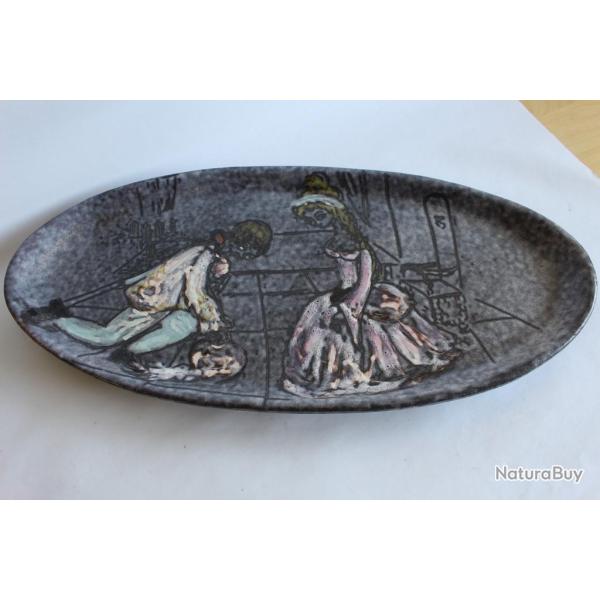 Plat c�ramique MABYJO'S Musarra VALLAURIS