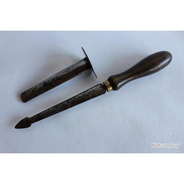 Ancien Trocart de v�t�rinaire Instruments de m�decine M�decin