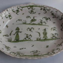 Bassin En Fa&iuml;ence De Moustiers XVIIIe Si&egrave;cle