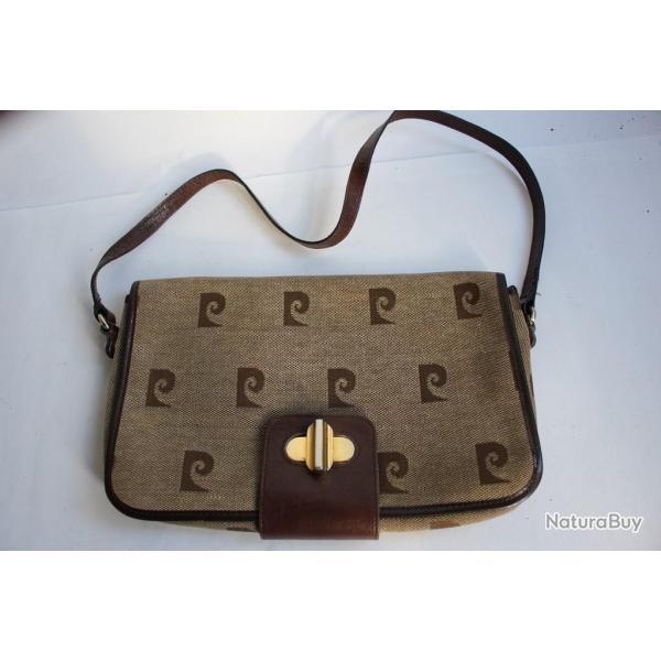 PIERRE CARDIN Sac � main toile monogramme vintage