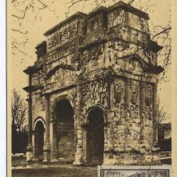 Carte-maximum France n&deg; 389 - L 'Arc de triomphe d'orange