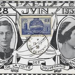 Carte-maximum France n&deg; 400 Souverains Britanniques