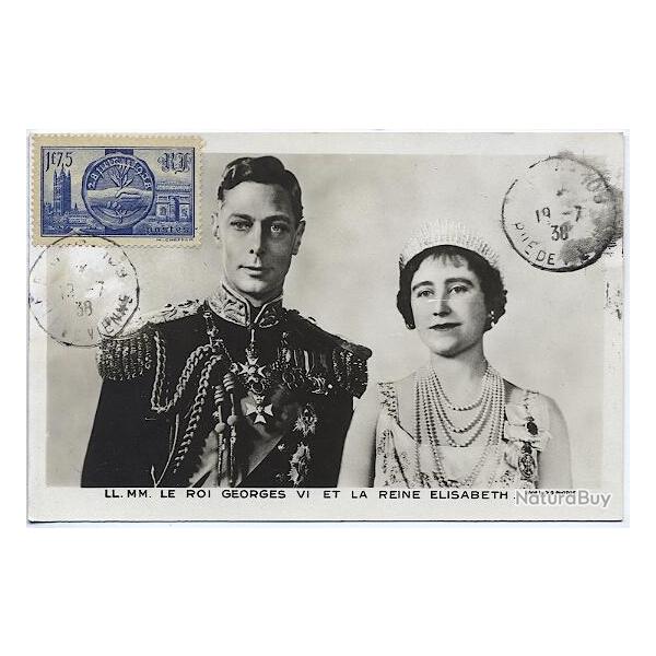 Carte-maximum France n� 400 Souverains Britanniques