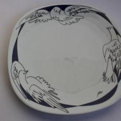 Assiette porcelaine Langenthal Suisse Hans Erni The Bradford Editions