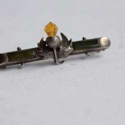 Ancienne broche argent gland ch&ecirc;ne