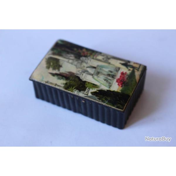Boite tabati�re papier m�ch� papier-pierre Napol�on III