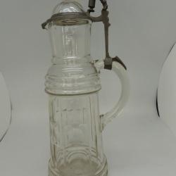 Ancienne carafe &agrave; bi&egrave;re Allemagne gnome nain bistrot