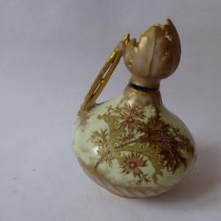 Vase porcelaine &eacute;maill&eacute; Art nouveau