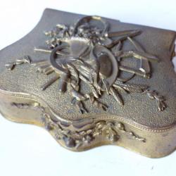 Boite a bijoux paysanne Napol&eacute;on III Antiquit&eacute;s