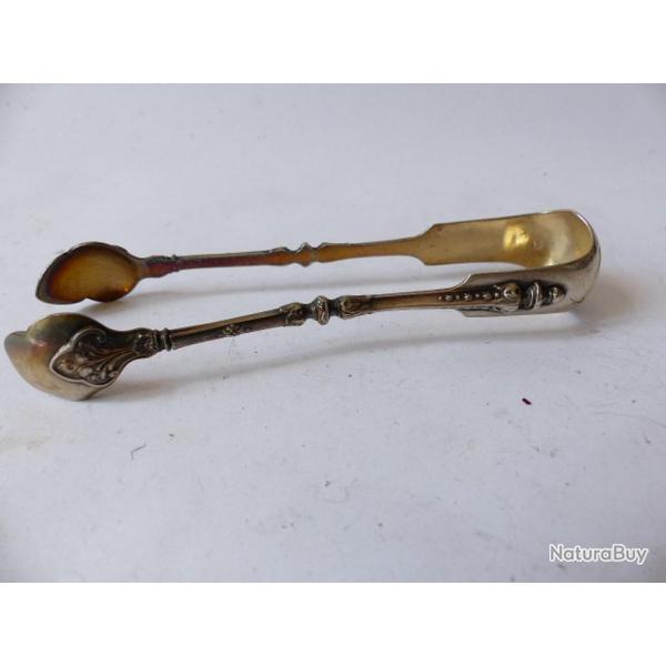 Pince � sucre argent massif France