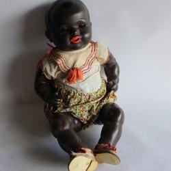 Poupon noir KRAMER & REINHARDT Germany poup&eacute;e Jouets