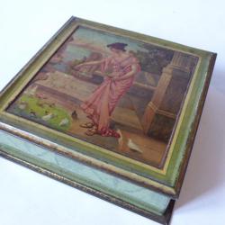 Boite t&ocirc;le lithographi&eacute;e Biscuits PERNOT 1900