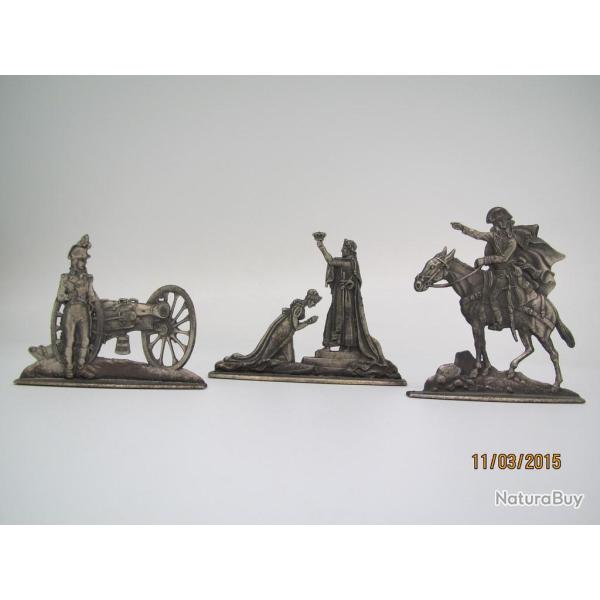 trois plats d'�tain Empire Tallandier jouets