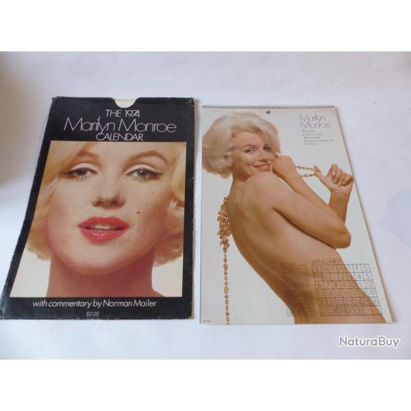 Calendrier collection 1974 Marilyn MONROE Actrice Cin�ma