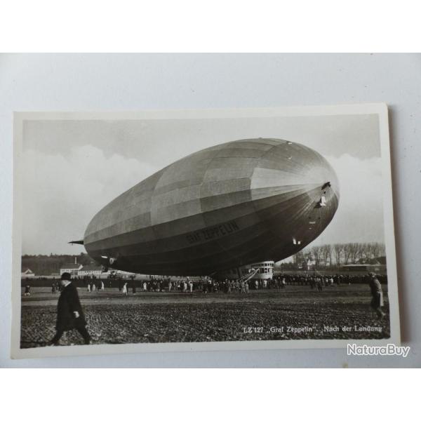 CPA dirigeable Graf Zeppelin apr�s l'atterrissage